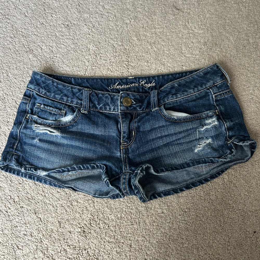 American Eagle Outfitters Dark Blue Jean Shorts
